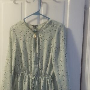 Rue21 Green Floral Top